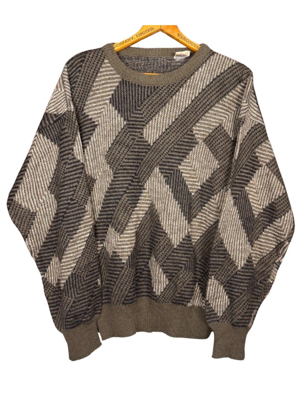 Vintage 90s Geometric Sweater Large Indie Southwestern Grunge Sweater